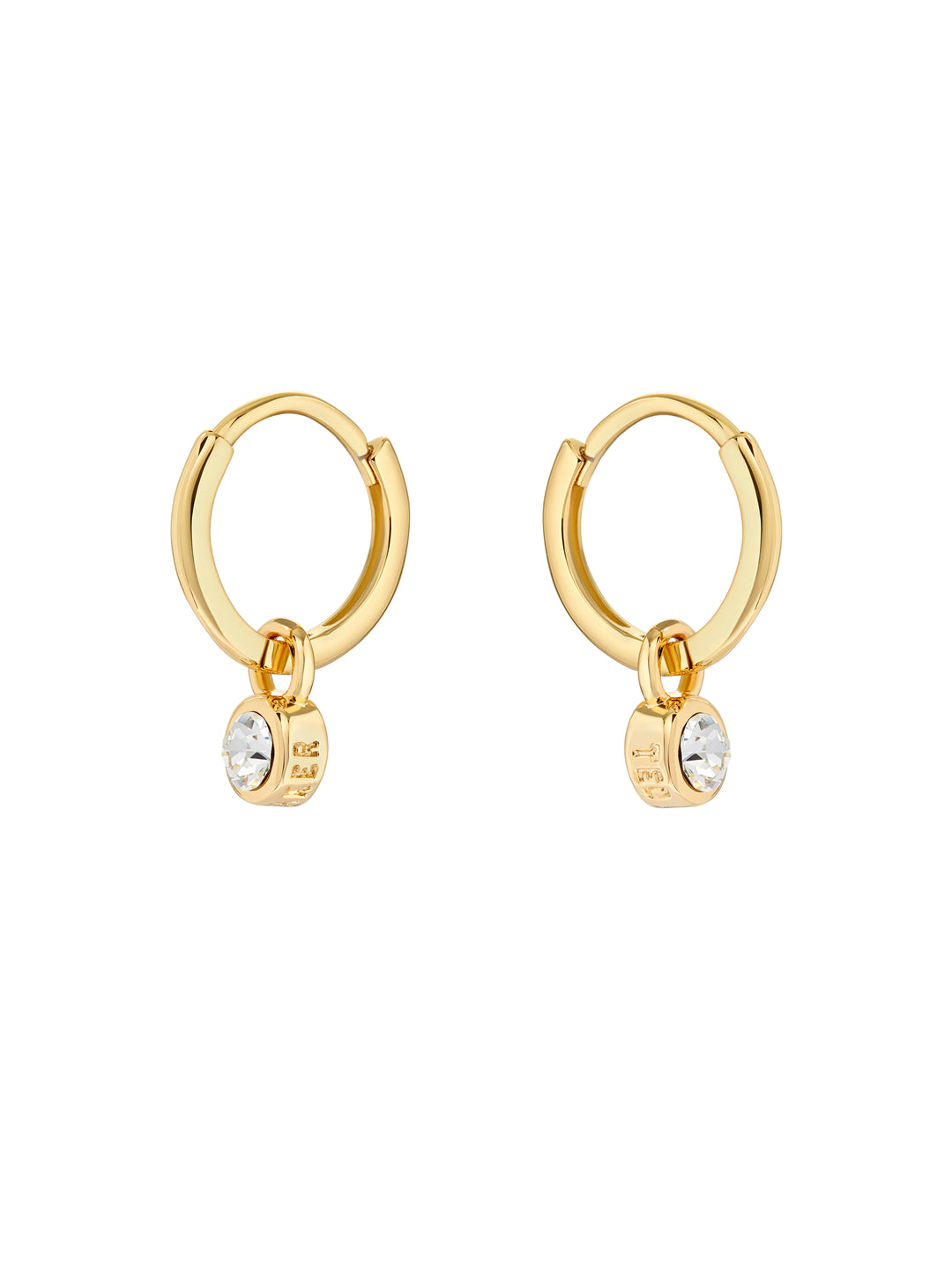 Ted Baker Sinalaa Gold Huggie Earrings