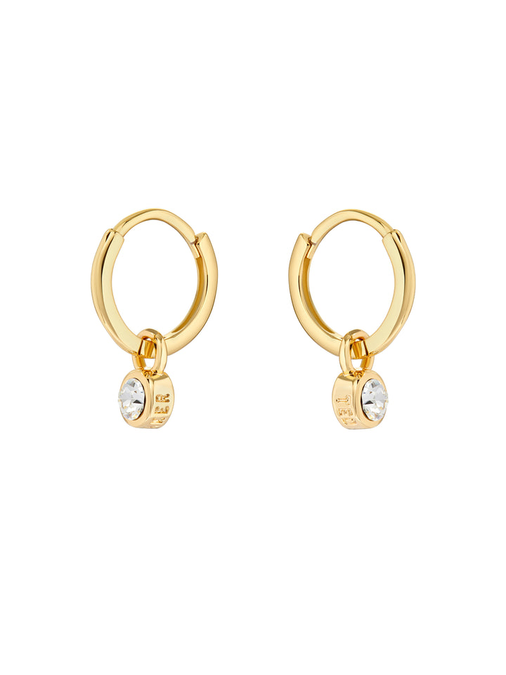 Ted Baker Sinalaa Gold Huggie Earrings