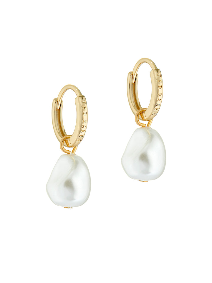 Ted Baker Periyaa Faux Pearl Huggie Hoops