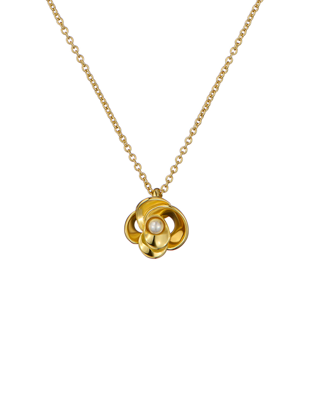 Ted Baker Pearl Flower Necklace Gold