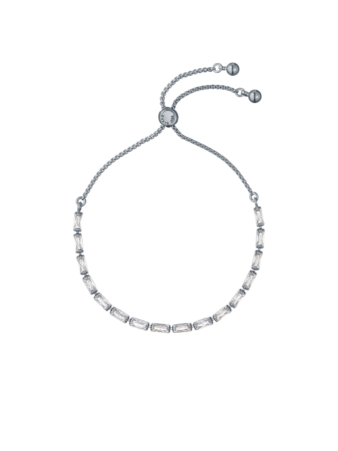 Ted Baker Isela Crystal Baguette Toggle Bracelet Silver