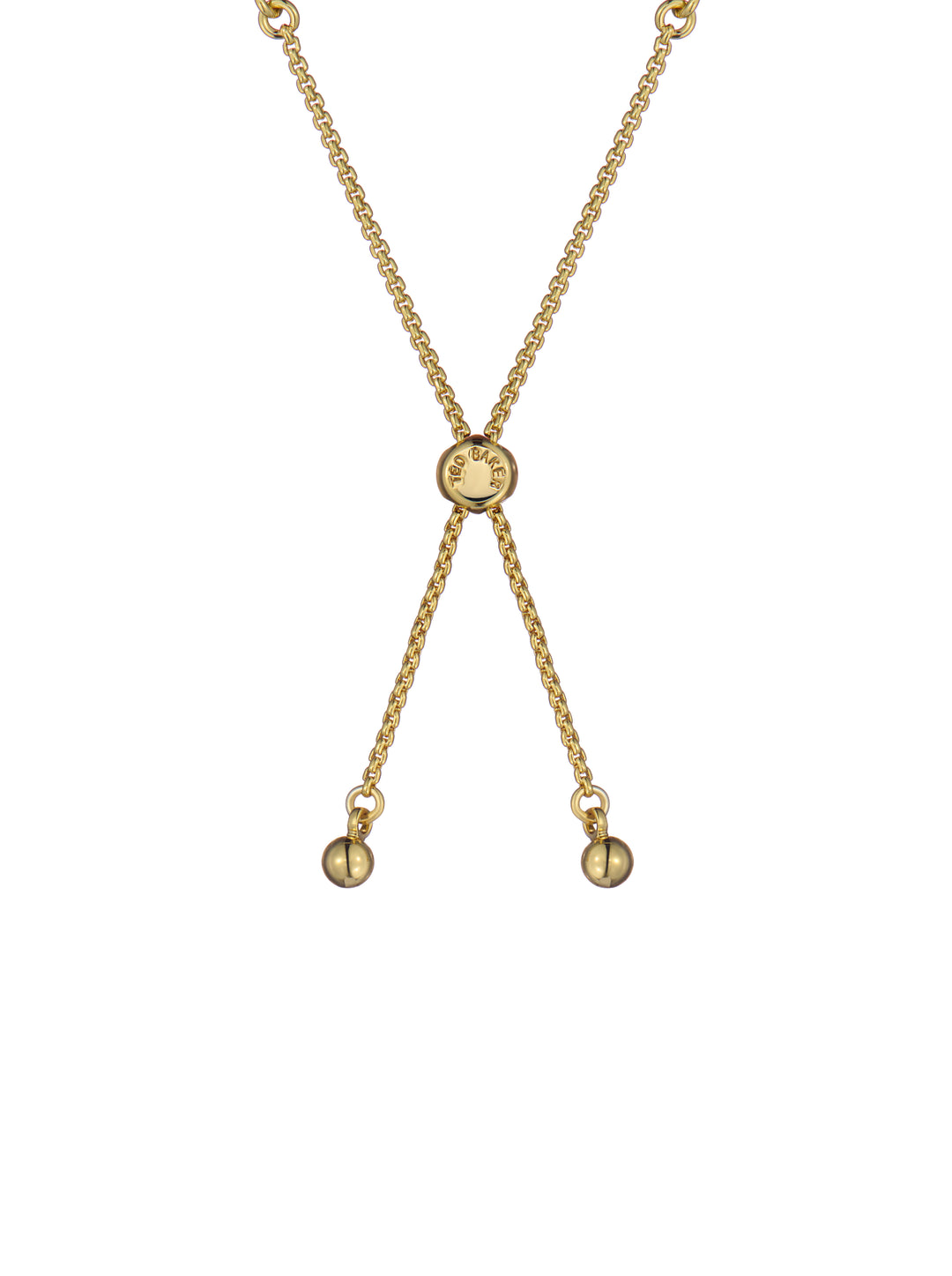 Ted Basker Isela Crystal Baguette Toggle Bracelet Gold