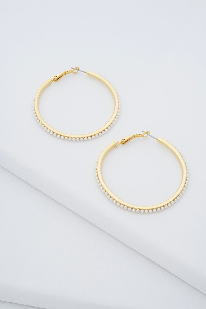 Ted Baker Perla Large Hoop Earrings Gold