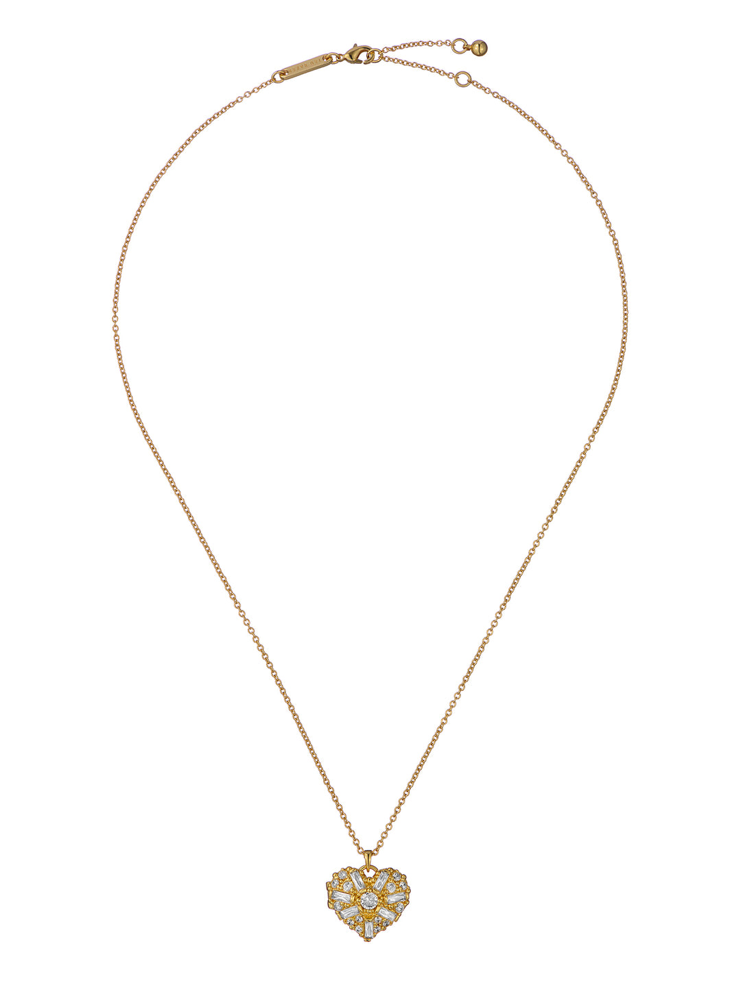 Ted Baker Cherish Crystal Heart Locket Pendant Necklace