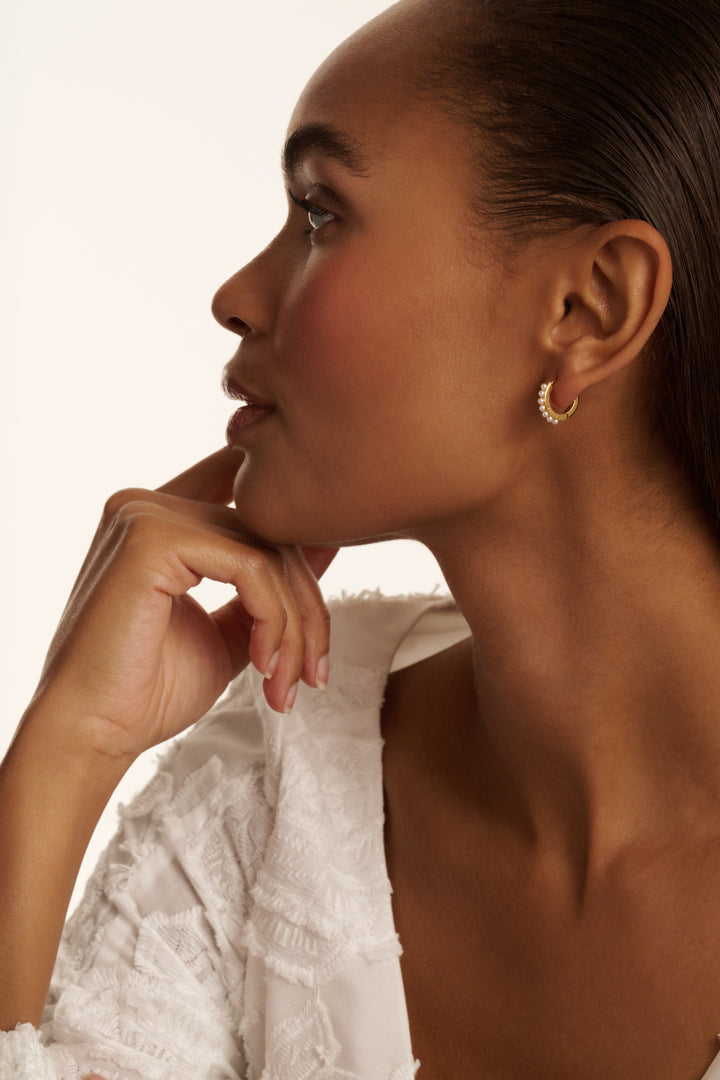 Ted Baker Persia Pearl Huggie Earrings