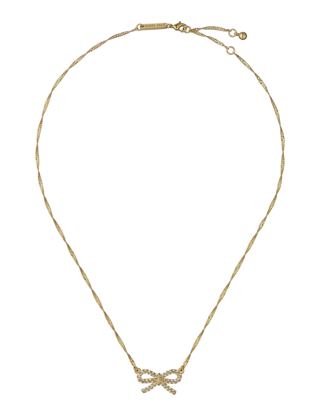 Ted Baker Gold Bow Ribah Necklace