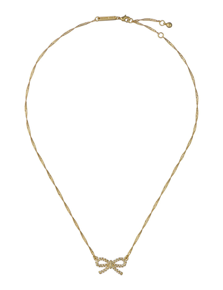 Ted Baker Gold Bow Ribah Necklace