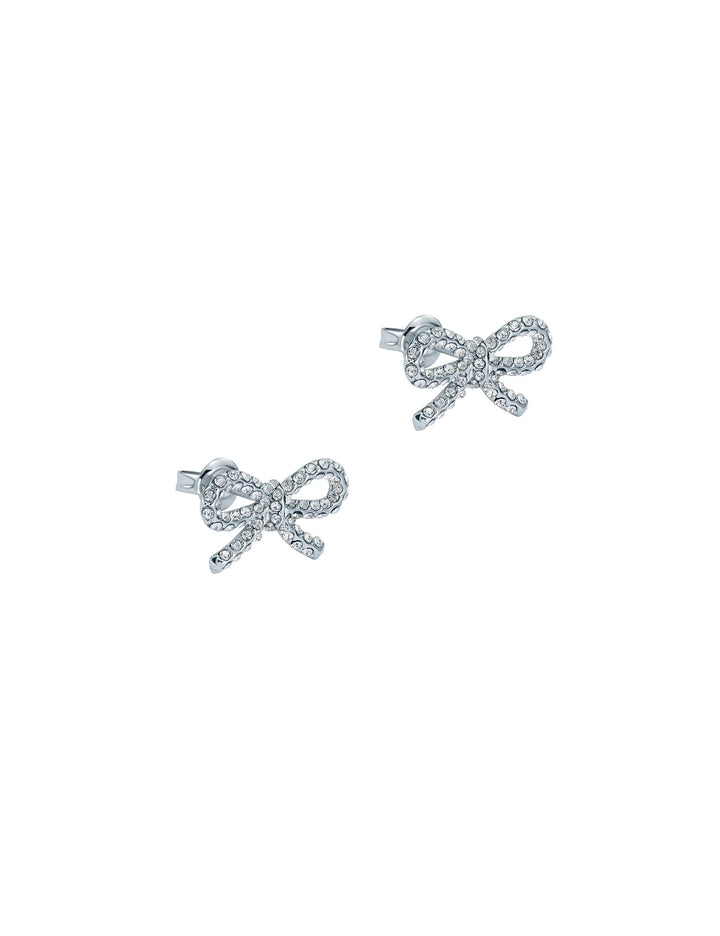 Ted Baker Silver Bow Ribecca Stud Earrings
