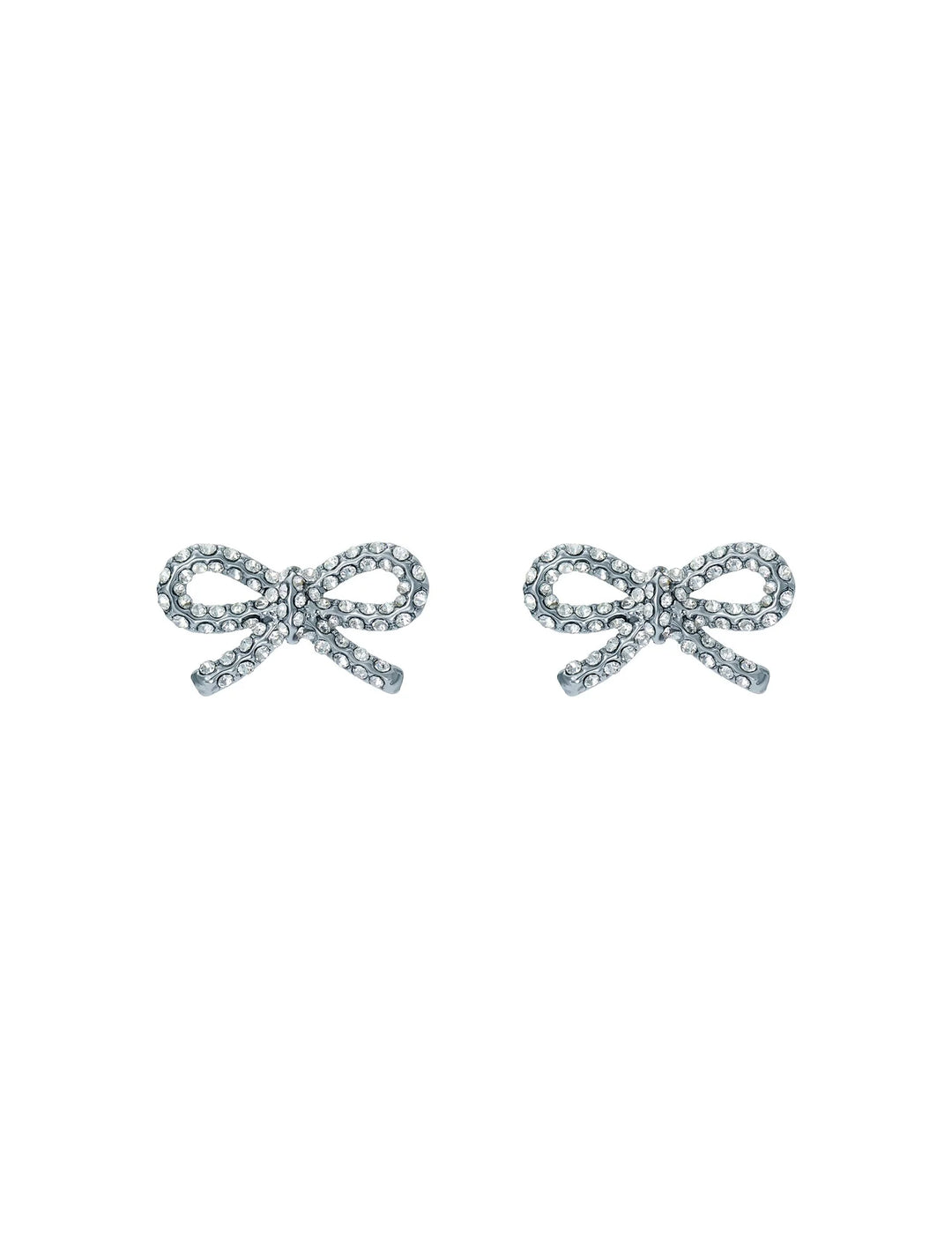 Ted Baker Silver Bow Ribecca Stud Earrings