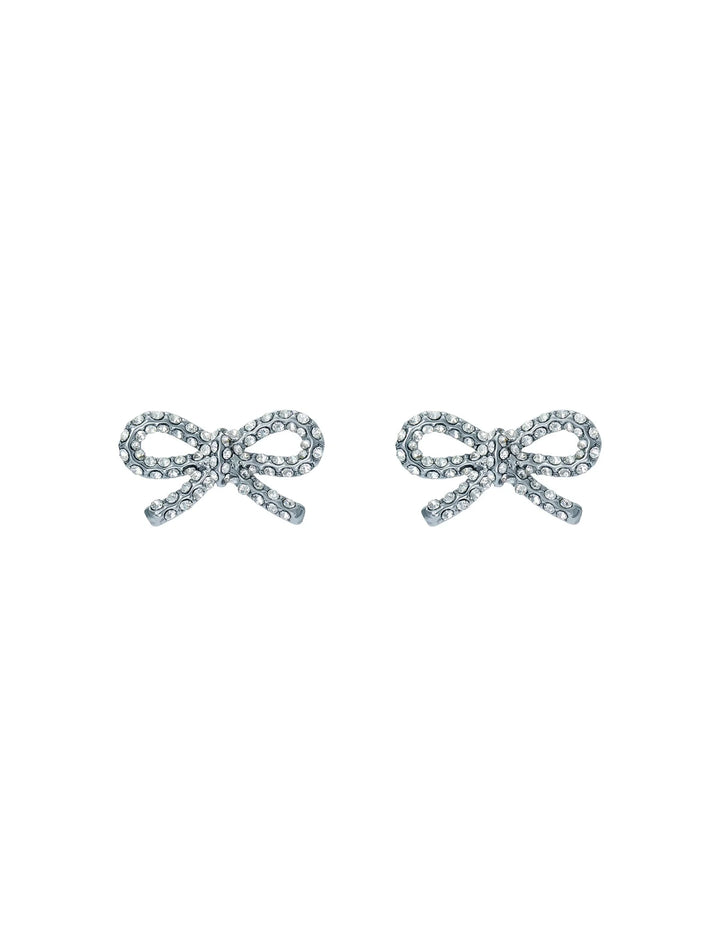 Ted Baker Silver Bow Ribecca Stud Earrings