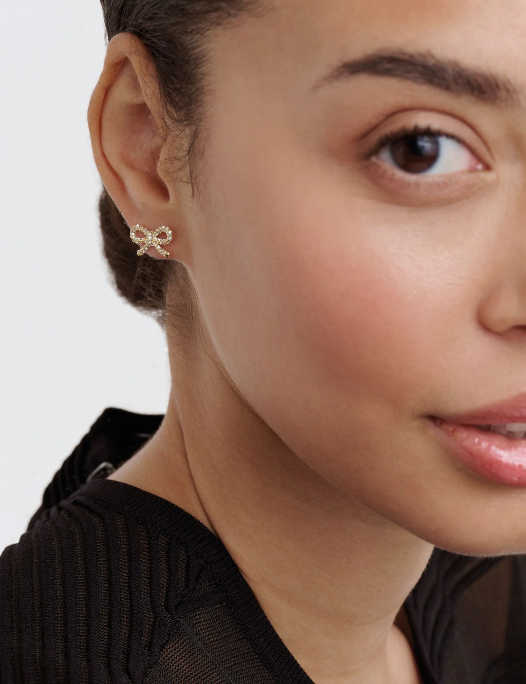 Ted Baker Gold Bow Ribecca Stud Earrings