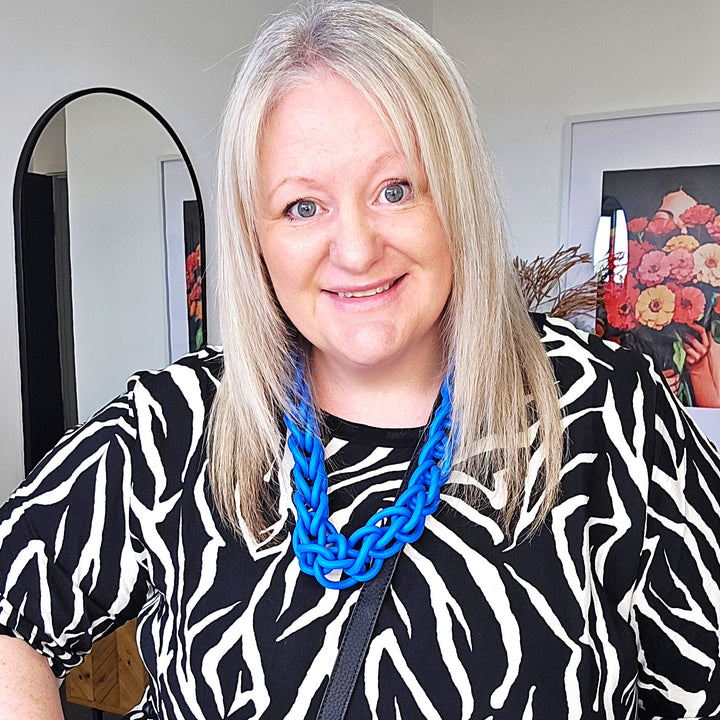 BLUE TRIBAL NECKLACE