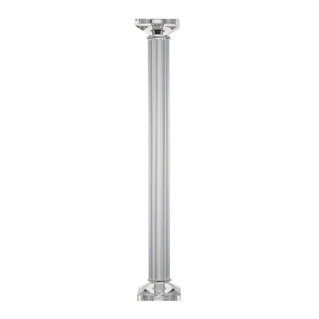 CRYSTAL PILLAR CANDLE HOLDER