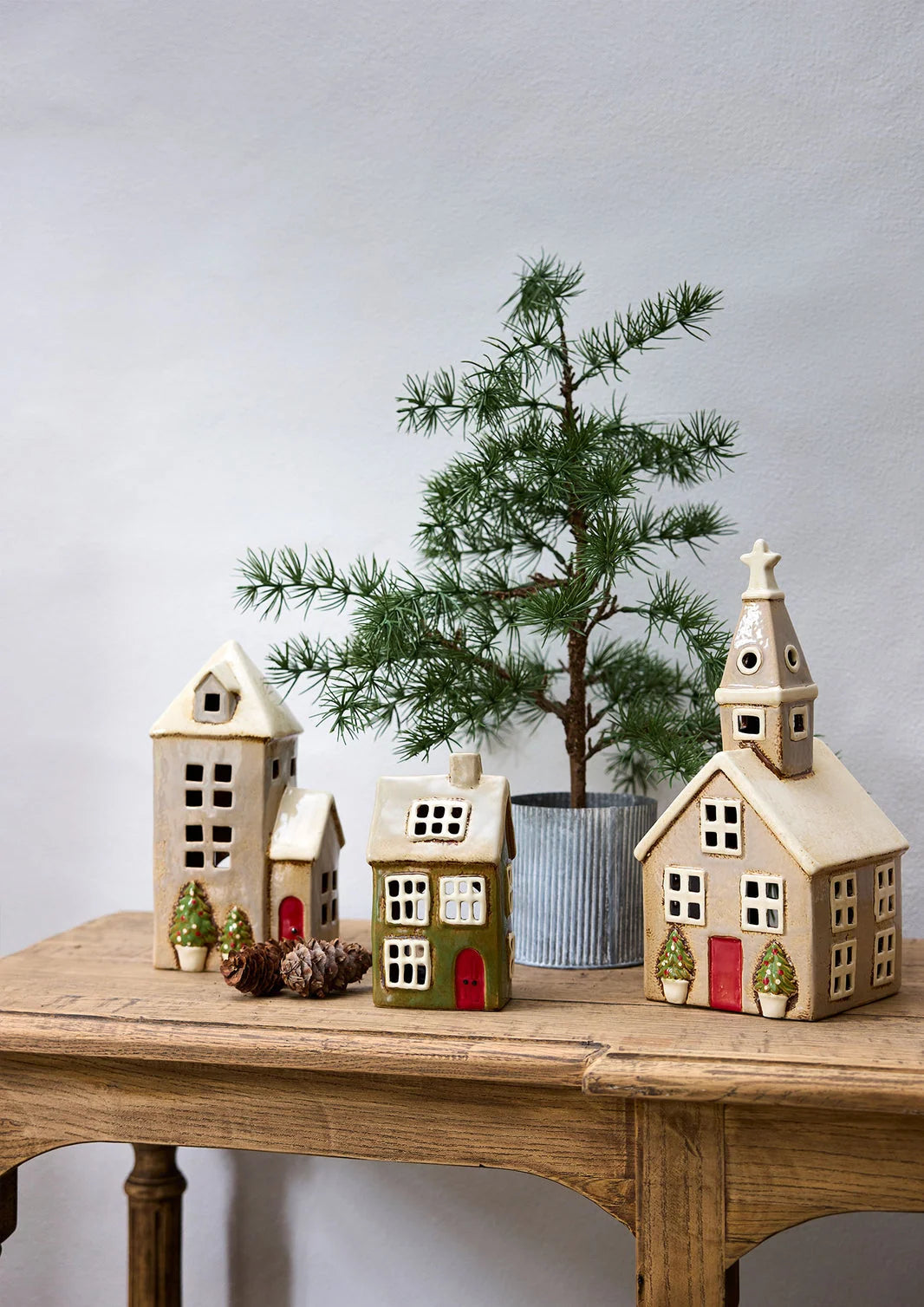 French Country Stone Alsace Church Tealight House