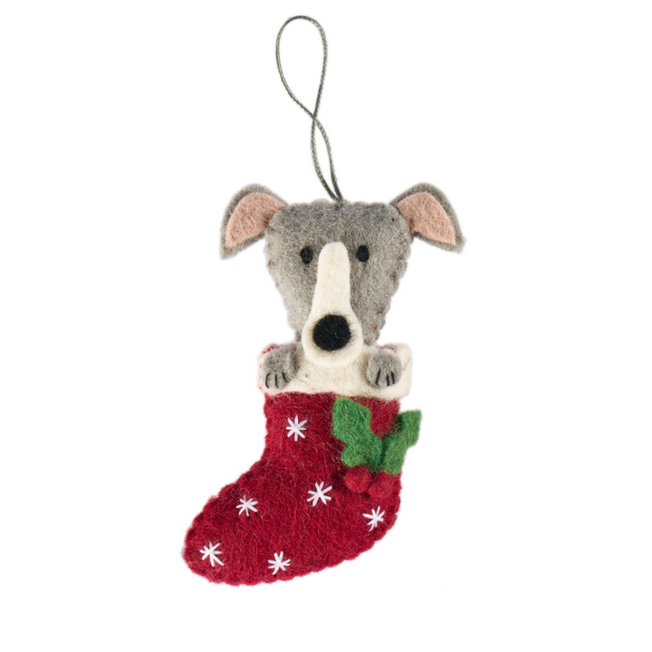 Pashom Greyhound Stockign Decoration