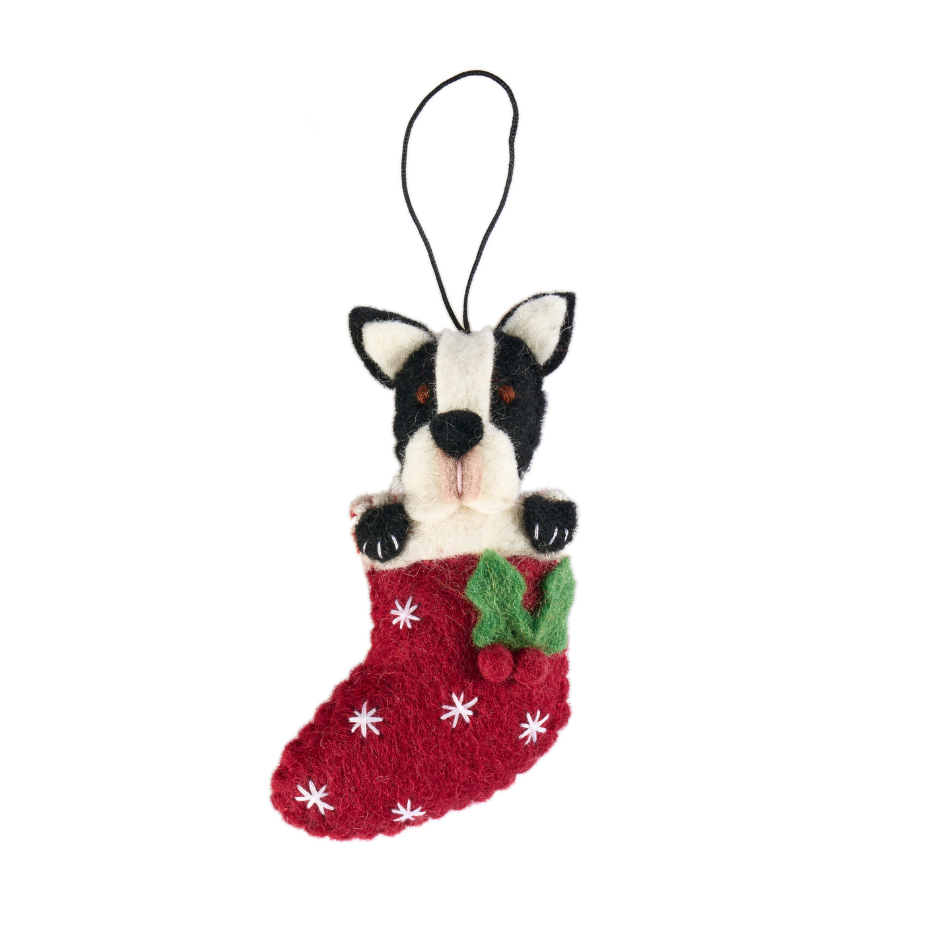 French Bulldog Stocking Decoration
