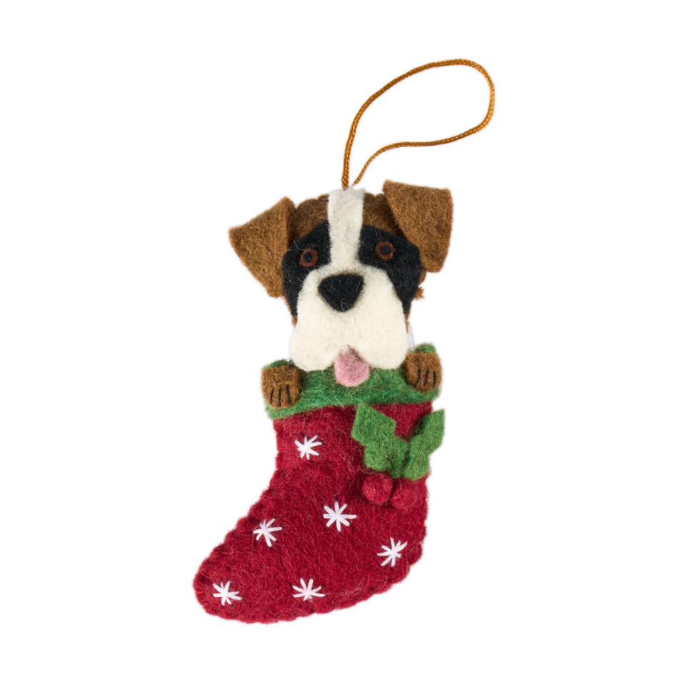 Pashom Boxer Stocking Decoration