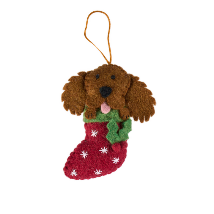 Pashom Cocker Spaniel Stockign Decoration