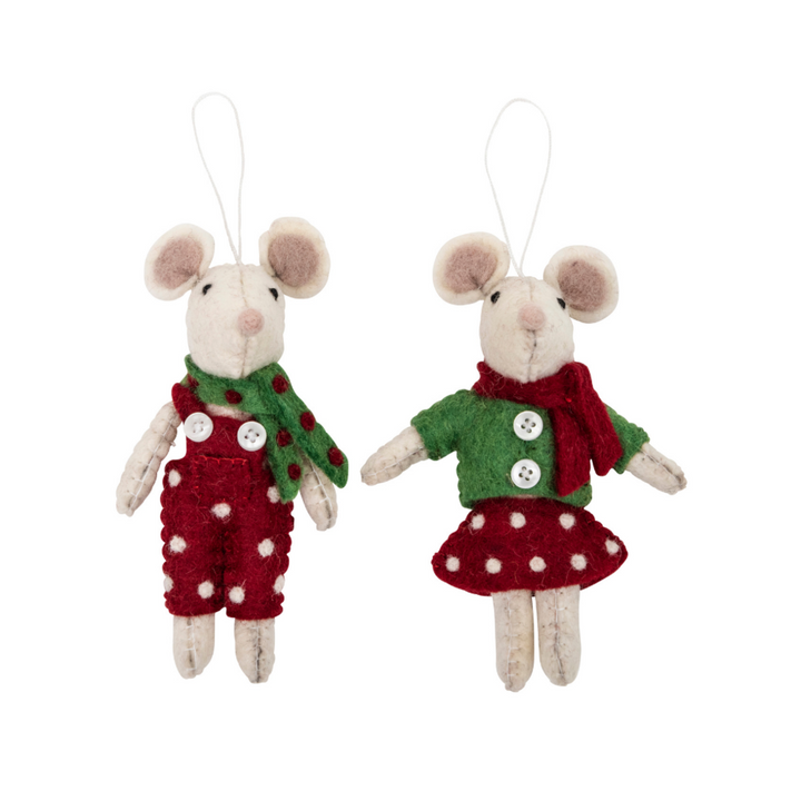 Pashom Red Green Mice Decoration