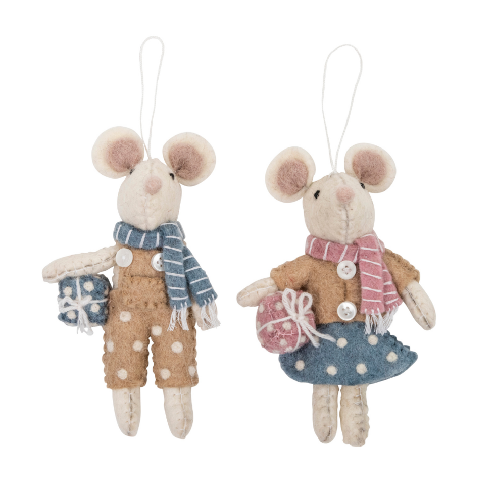 Pashom Beige Mice Presents Decoration