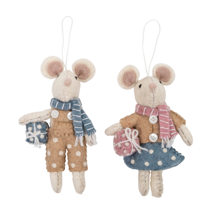 Pashom Beige Mice Presents Decoration