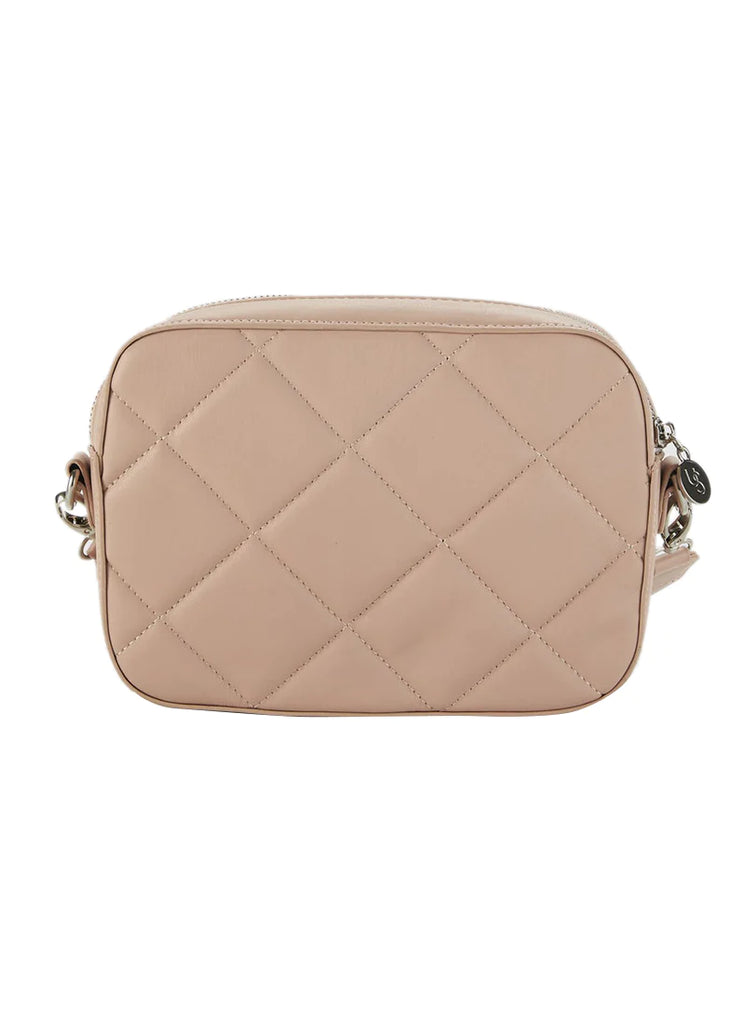 QUILTED DUSTY ROSE BOND BAG