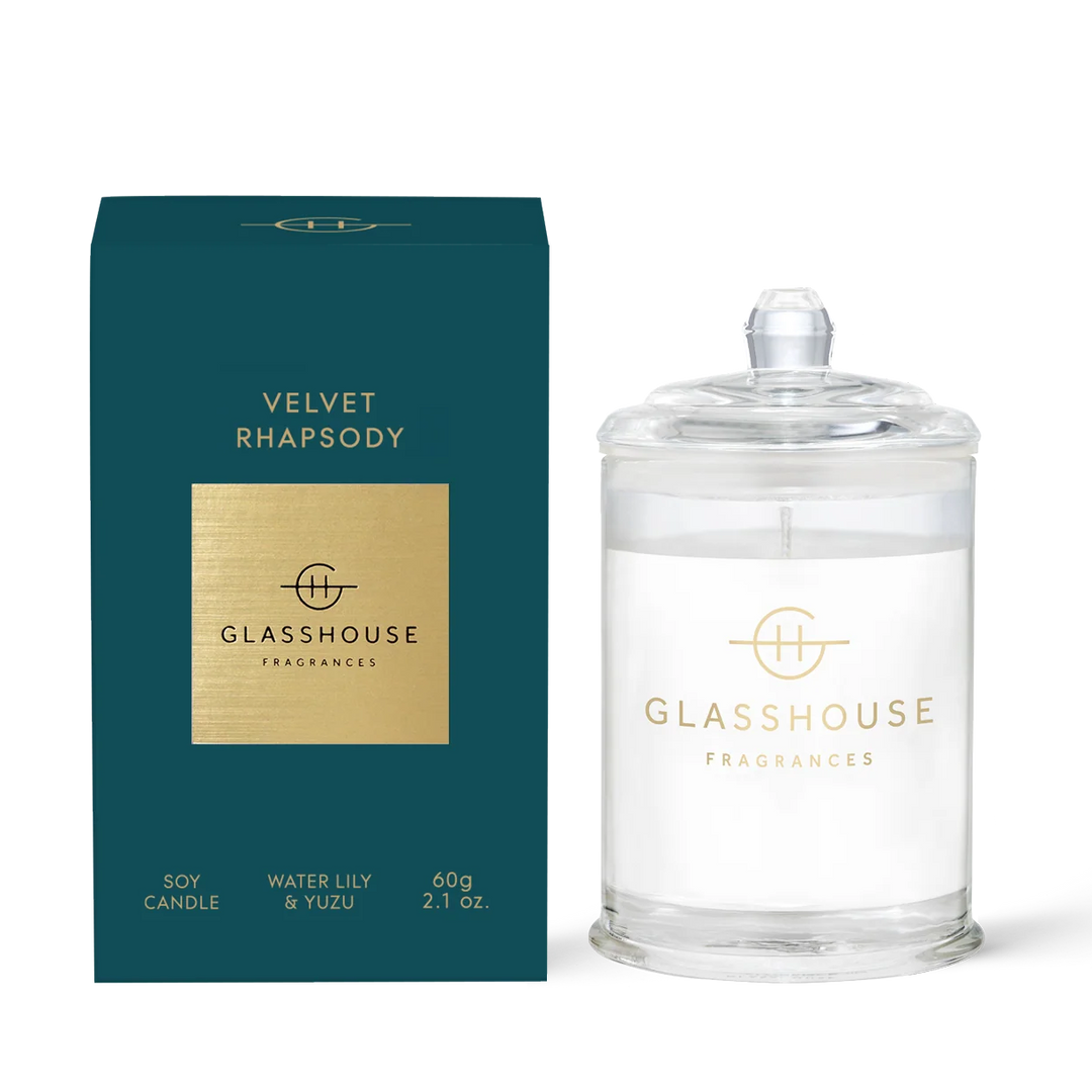 glasshouse velvet rhapsody 60g candle