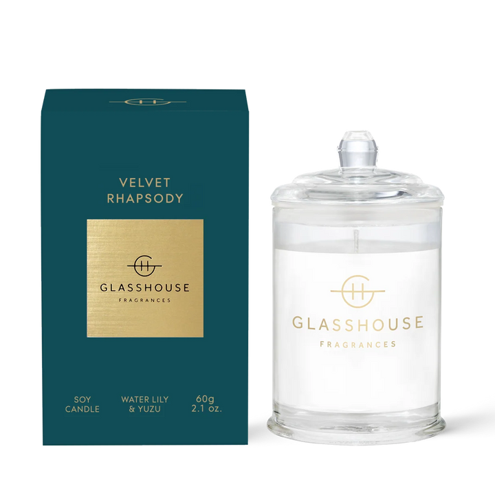 glasshouse velvet rhapsody 60g candle