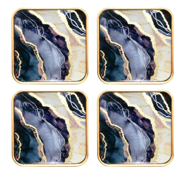 11cm Marbled Coaster Set