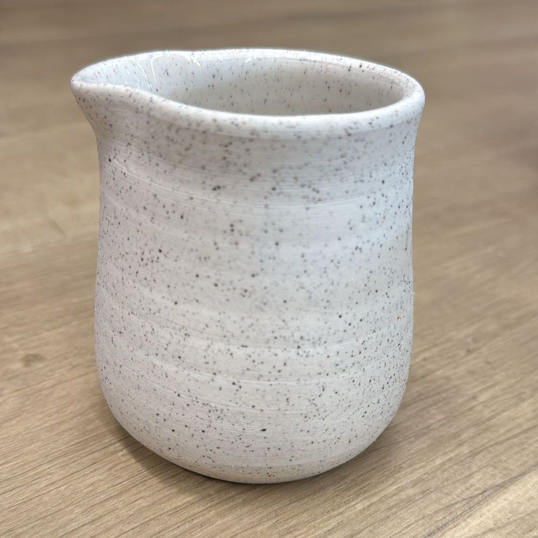 WHITE SPECKLED JUGS