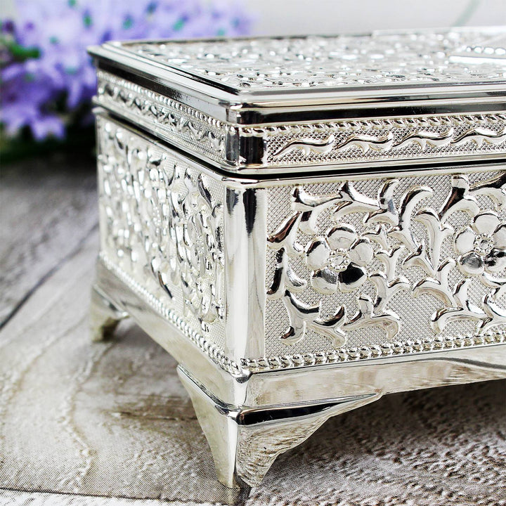 Diamond Silver Jewellery Box