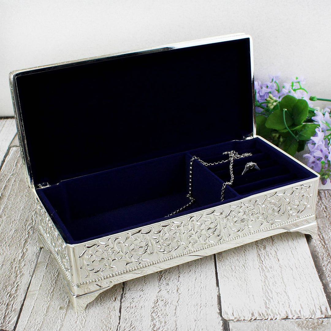 Diamond Silver Jewellery Box