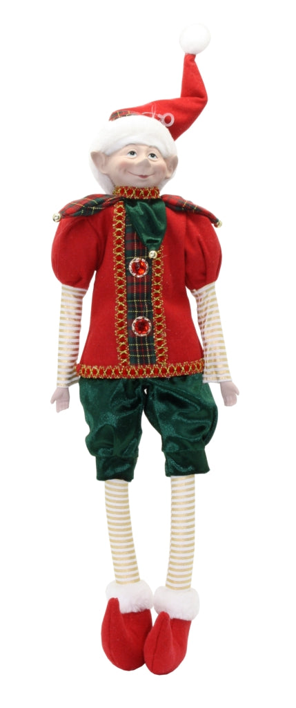 60cm Tartan Christmas Elf