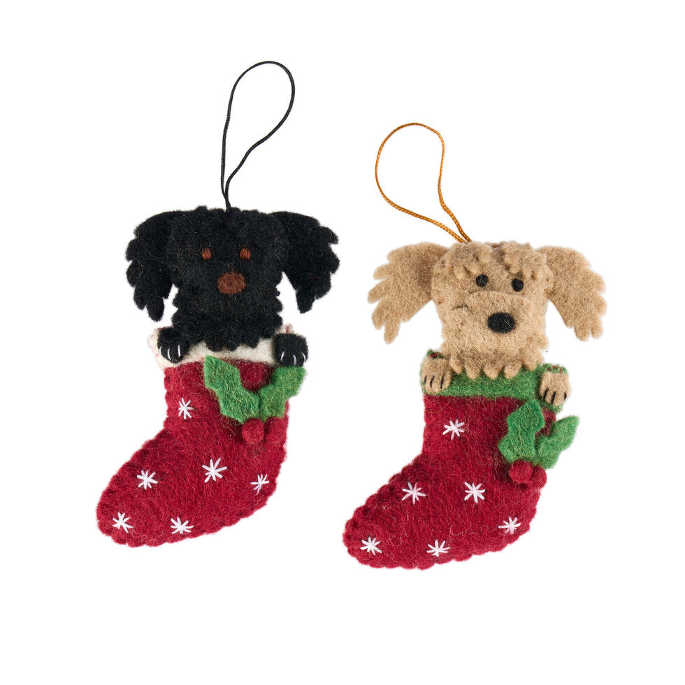 Pashom Labradoodle Stocking Decoration