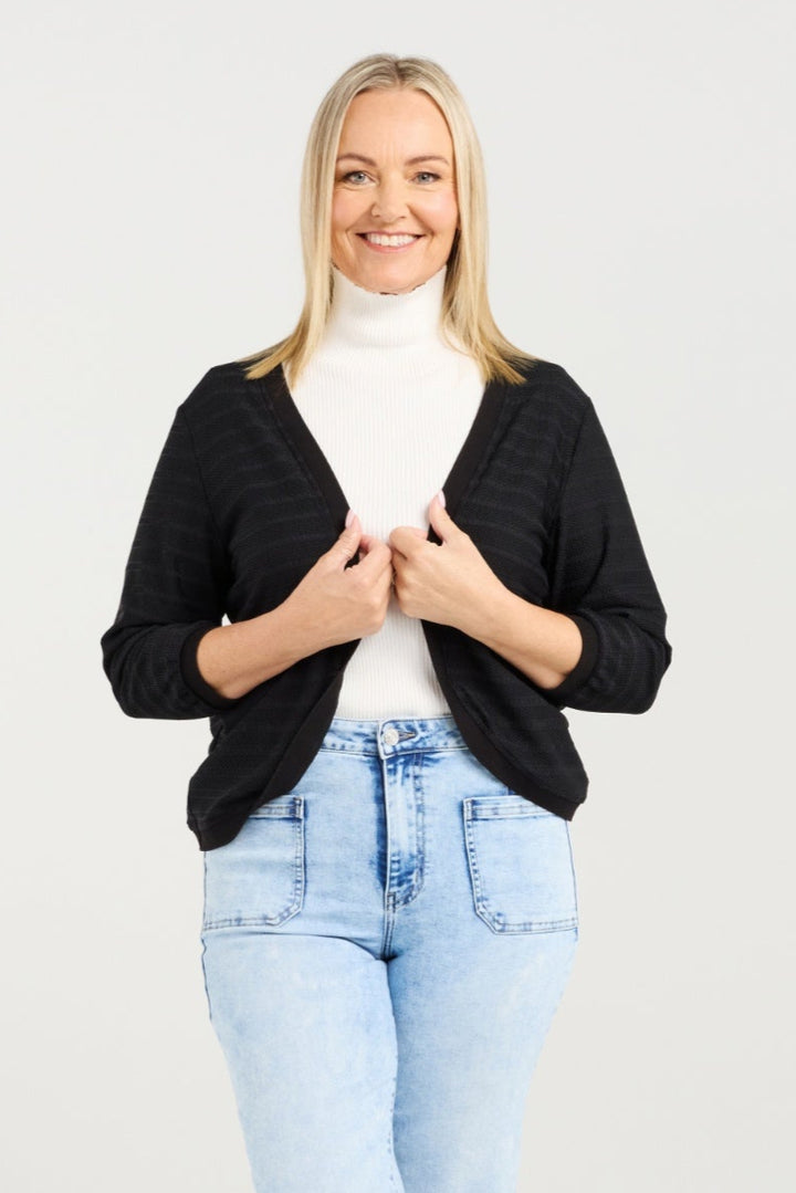 Zafina Black Quinn Cardigan