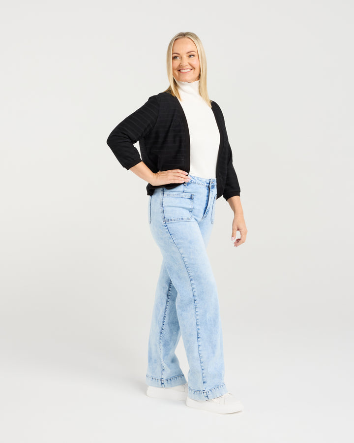Zafina Black Quinn Cardigan