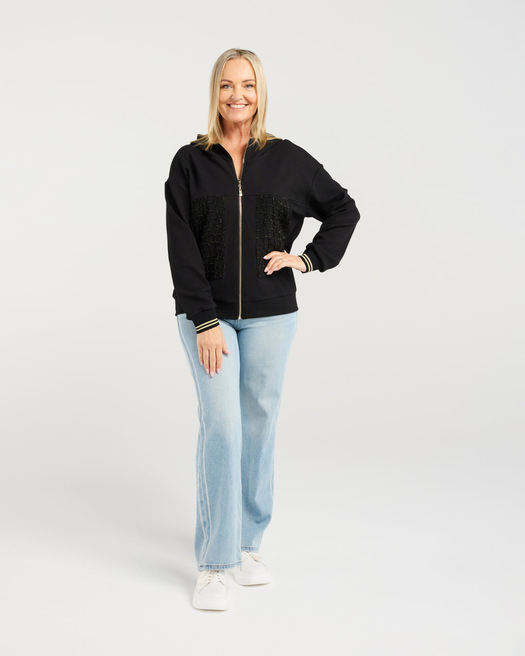 Zafina Black Helina Hoodie