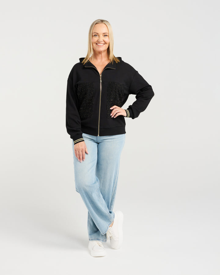 Zafina Black Helina Hoodie