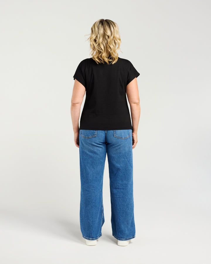Zafina Black Nora Top