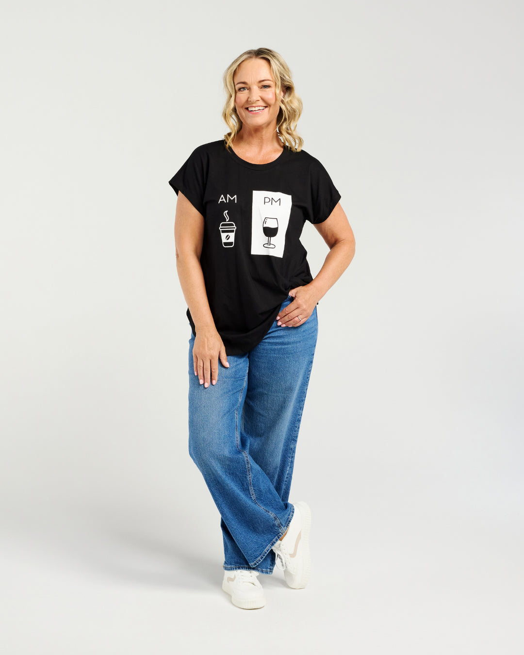 Zafina Black Nora Top