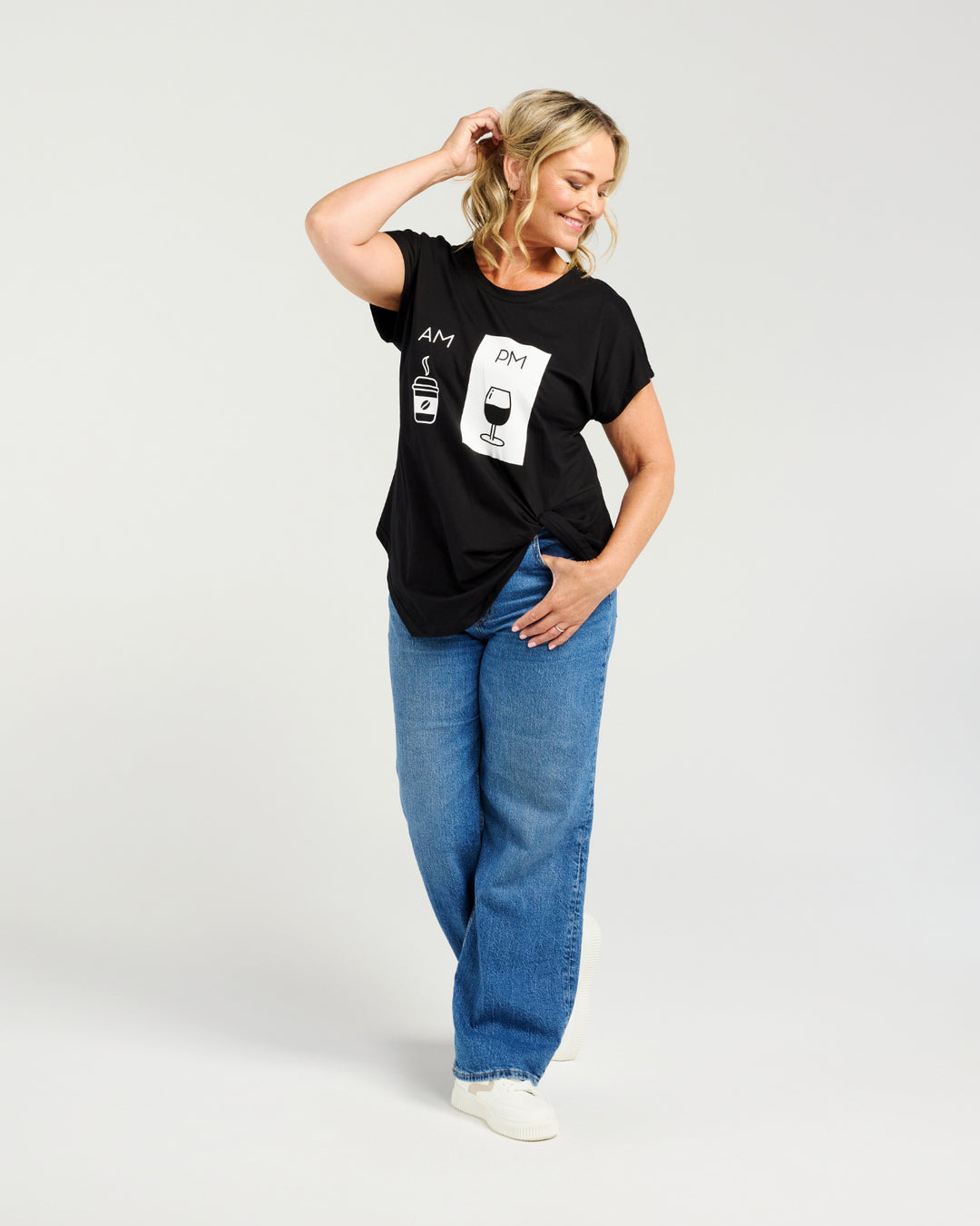Zafina Black Nora Top
