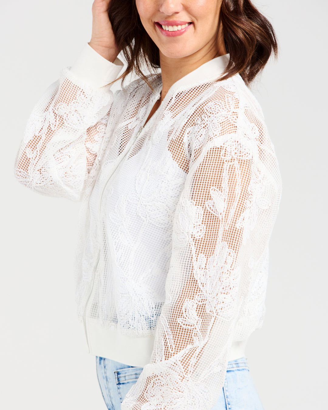 Zafina Pearl Breeze Bianca Bomber