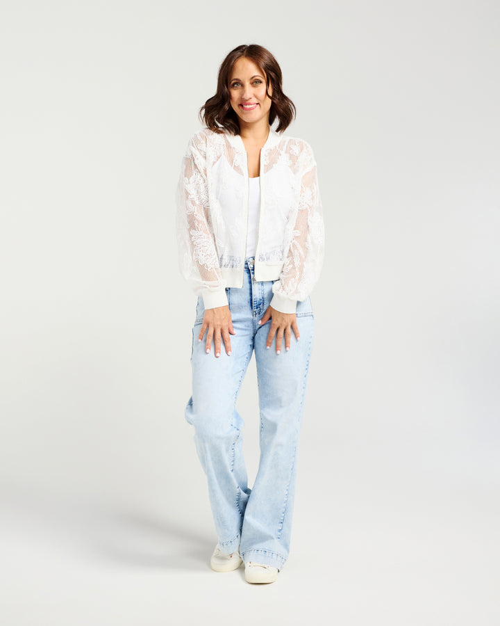 Zafina Pearl Breeze Bianca Bomber