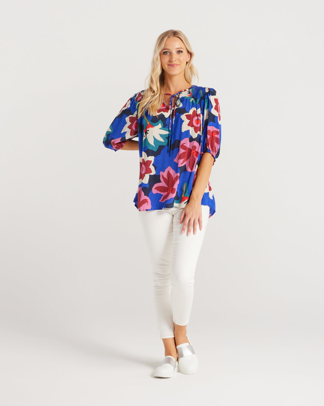 40% OFF | MIDNIGHT FLOWER JULIA TOP - RAPT ONLINE