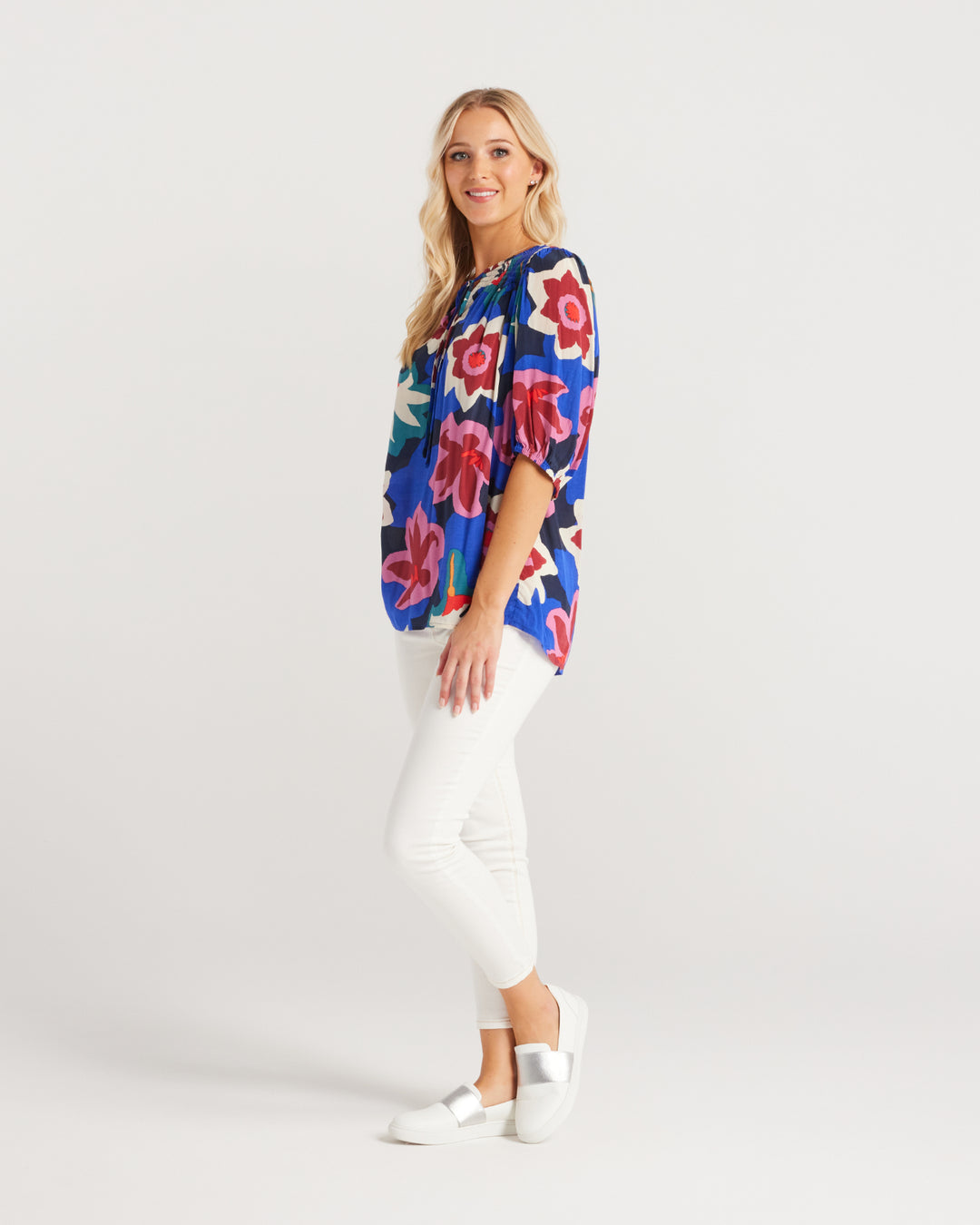 40% OFF | MIDNIGHT FLOWER JULIA TOP - RAPT ONLINE