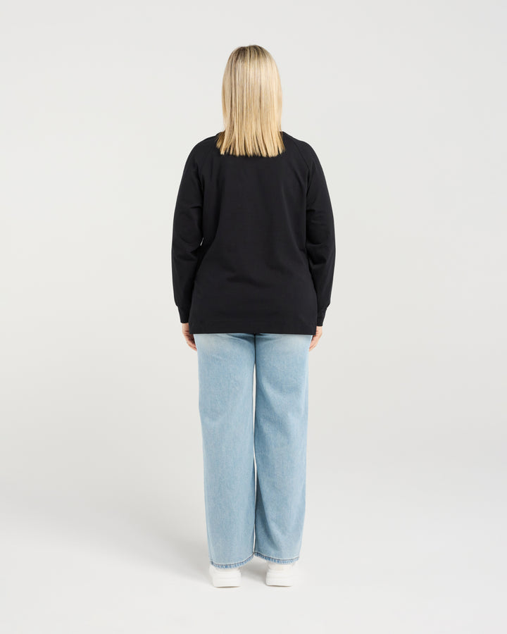 Zafina Black Calla Top