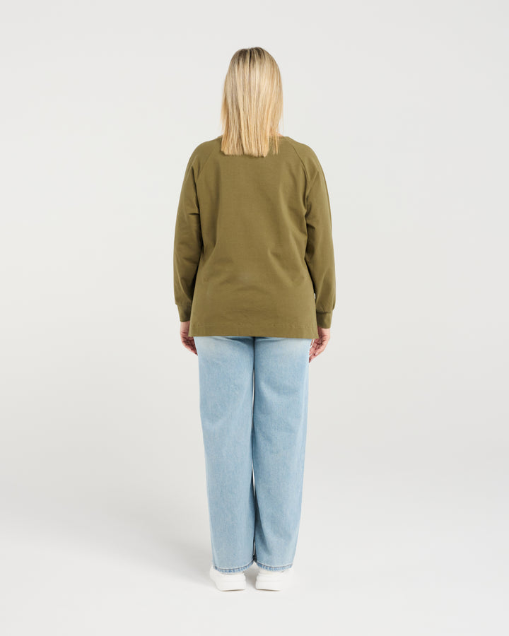 Zafina Khaki Calla Top