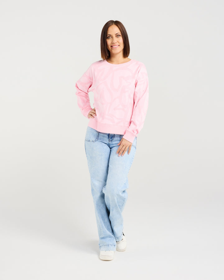 Zafina Pink Hearts Verona Sweatshirt