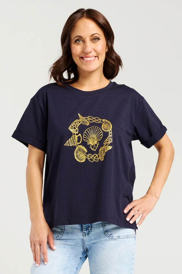 Zafina Blue Elena Tee