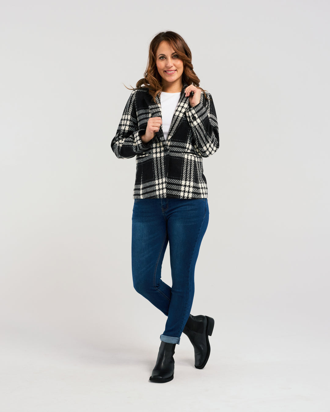 BLACK CHECK JORDAN BLAZER